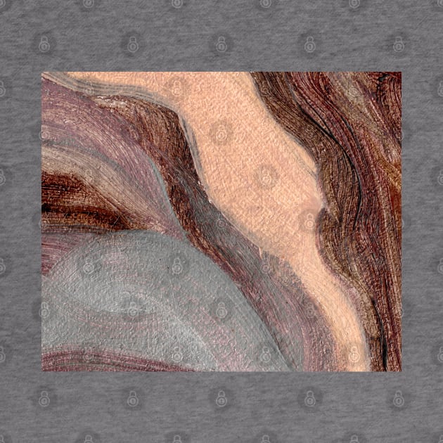 Purple Ochre Gray Abstract Art by Go Abstract Art